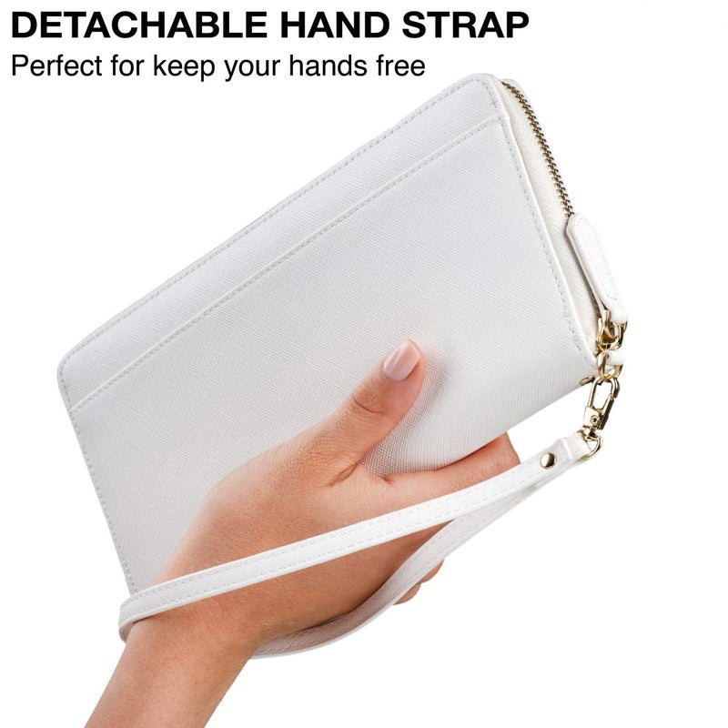 Apadi Travel Document Organizer - RFID Passport Wallet Case Family Holder Id Wristlet - Image 4